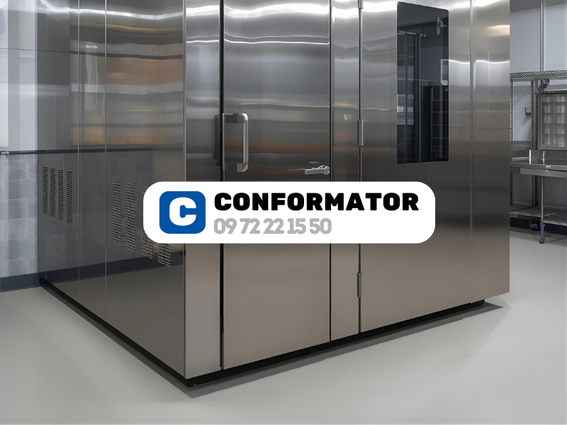 Chambre froide professionnelle en acier inoxydable pour restaurant, contrôle de température et respect de la chaîne du froid selon normes HACCP et réglementation sanitaire